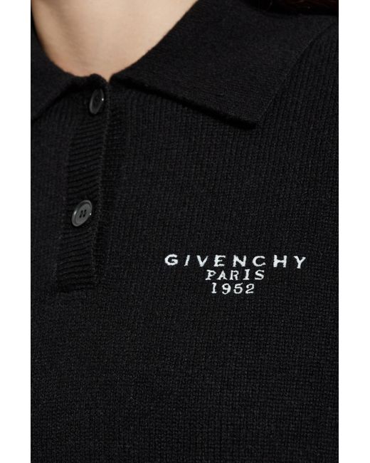 Givenchy Black Wool Polo