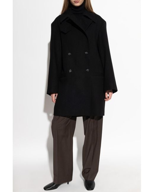 Totême Black Wool Coat