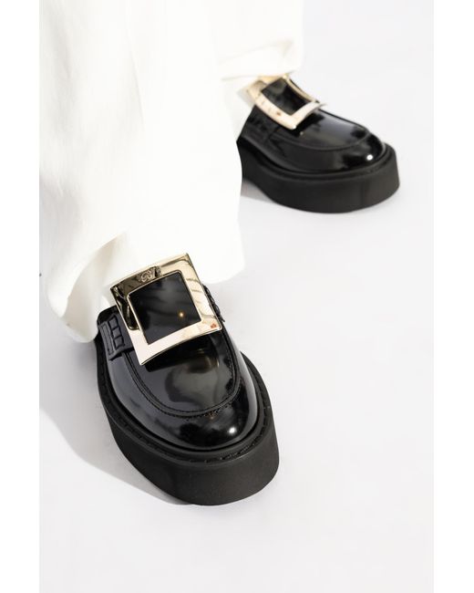 Roger Vivier Black Leather Boots 'Viv'Rangers'