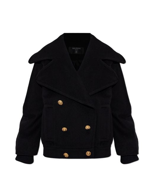 Balmain Black Wool Jacket