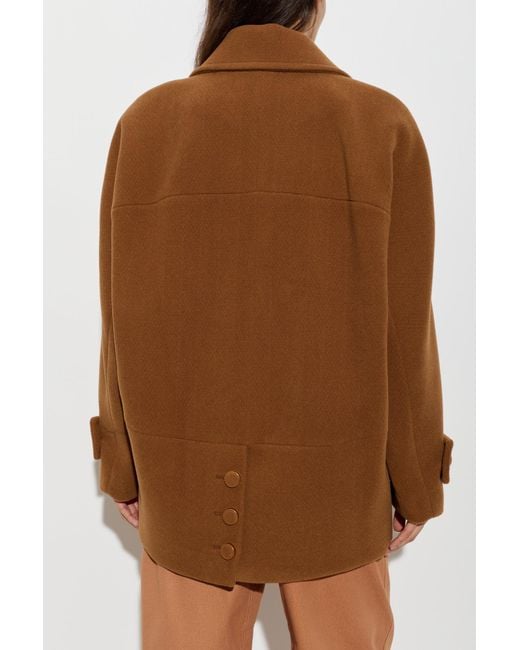 Chloé Brown Wool Coat