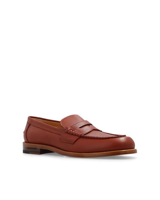 DSquared² Brown Leather Loafers for men