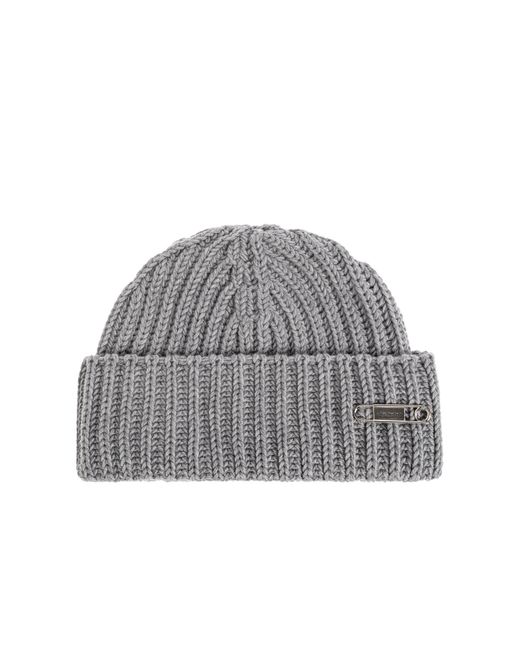 Givenchy Gray Wool Hat With Applique for men