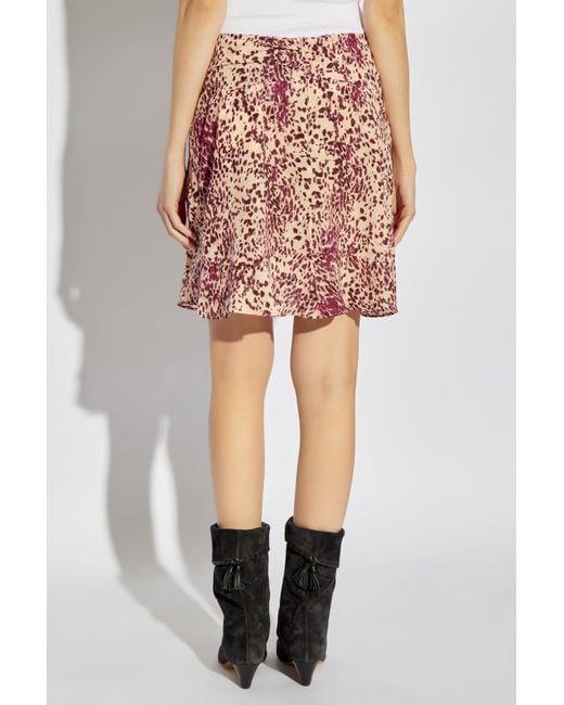 Isabel Marant Red Silk Skirt Ozany