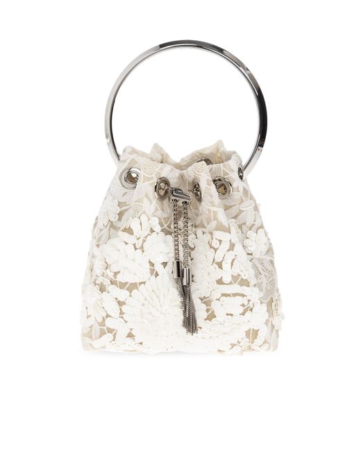 Jimmy Choo White 'Bon Bon' Bag
