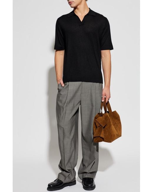 Lisa Yang Black Polo "Peter" for men