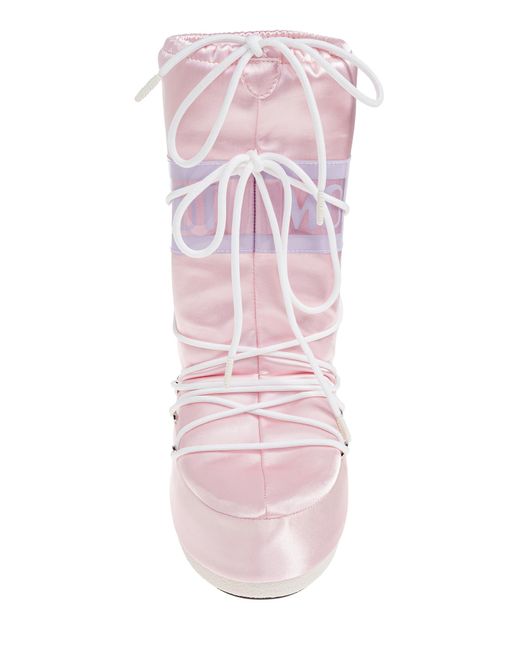 Moon Boot Pink Snow Boots 'Icon Pearly'
