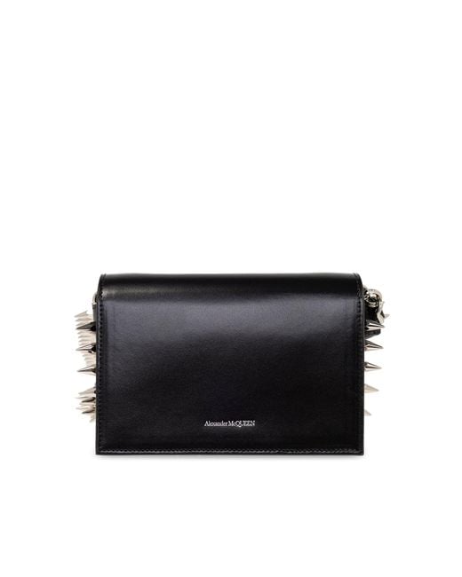 McQueen 'Biker Skull Small' Shoulder Bag in Black | Lyst McQueen 'Biker Skull Small' Shoulder Bag in Black | Lyst