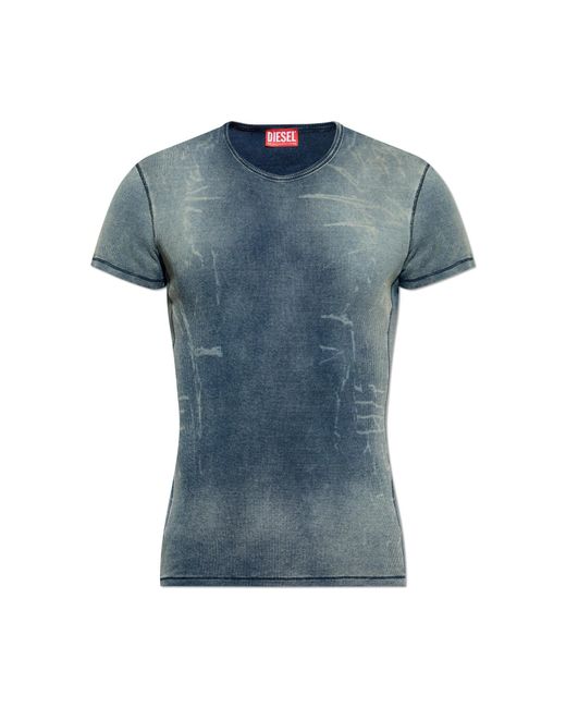 DIESEL Blue Ribbed Top T-Hans