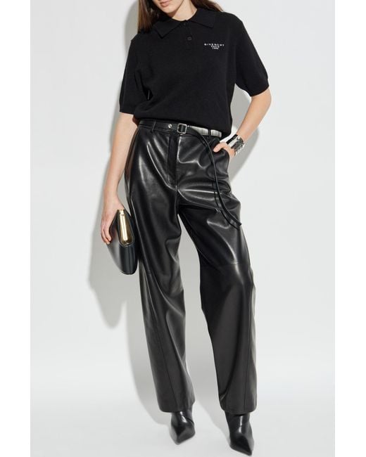 Givenchy Black Wool Polo