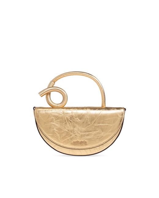 Cult Gaia Metallic "azariah Nano" Handbag,