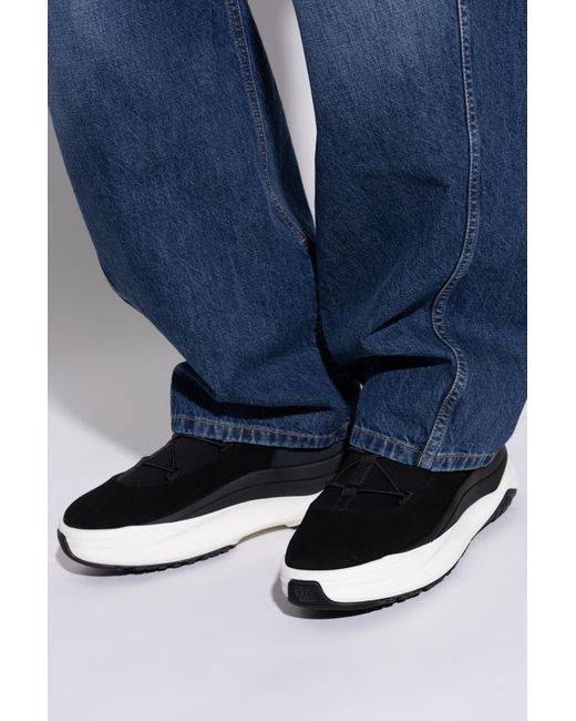 Moon Boot Black Ankle Boots "Moon 247 Slip On" for men