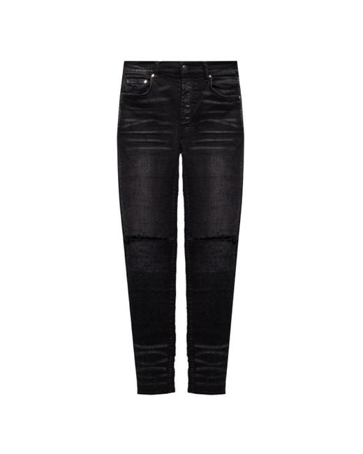 Amiri Denim Jeans With Vintage Effect in Black for Men - Lyst