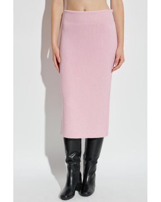Givenchy Pink Wool Skirt