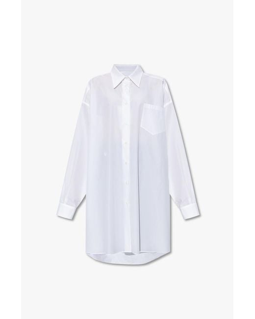 Maison Margiela White Shirt Dress