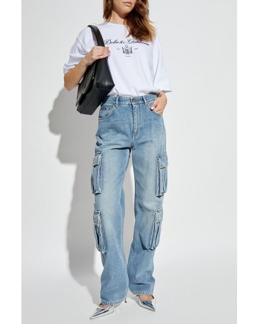 Dolce & Gabbana Blue Jeans With Pockets