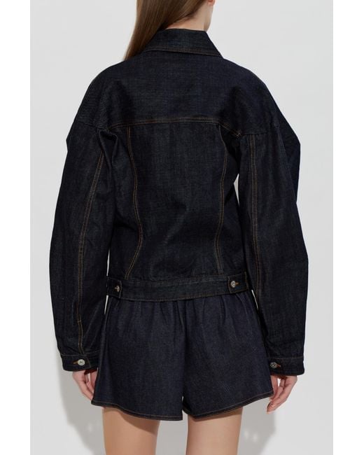 Jacquemus Black 'Chale' Denim Jacket