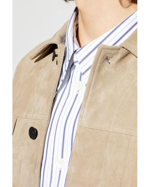 Rag & Bone Natural Suede Jacket With Pockets for men