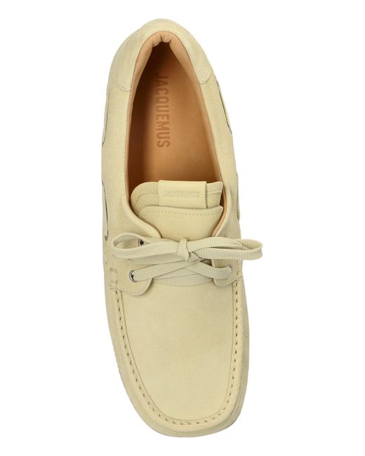 Jacquemus Blue Leather Shoes Les Batto for men