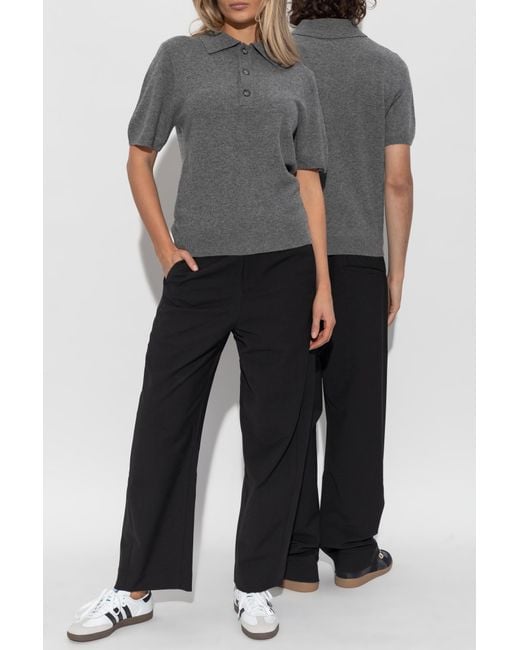 Entire studios Gray Wool Polo
