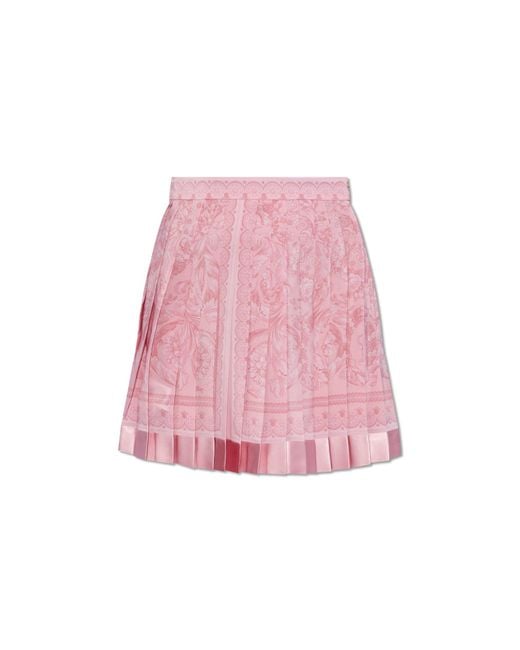 Versace Pink Pleated Skirt,