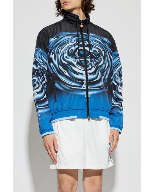 Casablanca Blue Jacket With Pockets for men