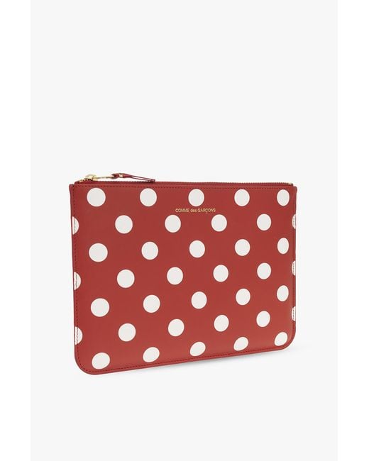 Comme des Garçons Red Polka Dot Pouch
