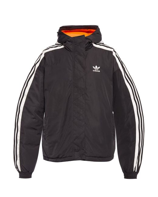 Adidas Originals Black Logo-embroidered Jacket
