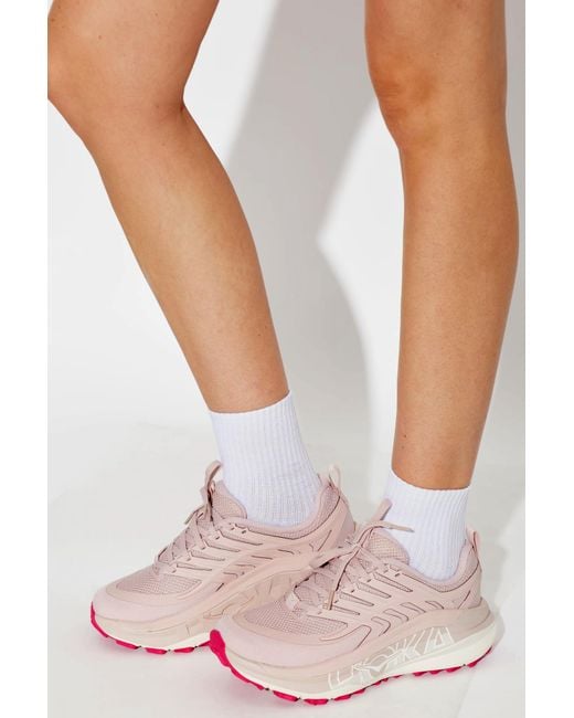 Hoka One One Pink "Stinson 8" Sports Shoes