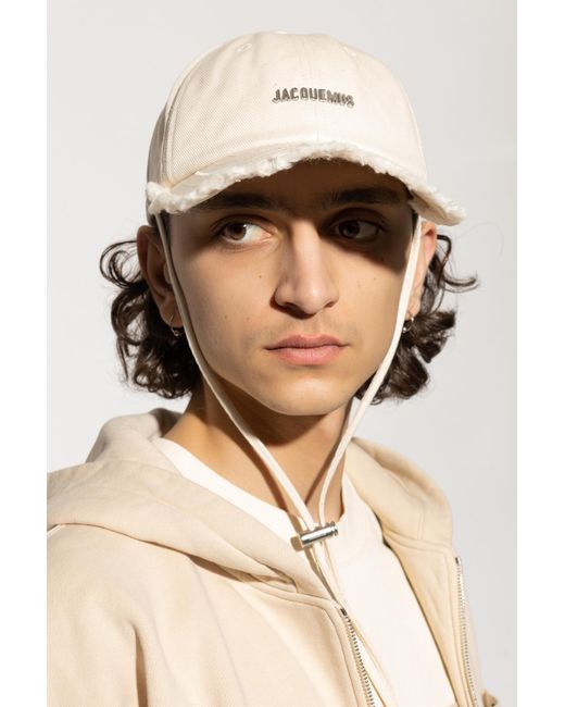 Jacquemus White Baseball Cap