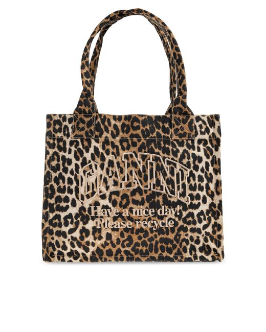 Ganni Black Shopper Bag