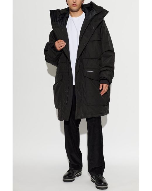 Canada Goose Black Quilted Parka "Erie" for men