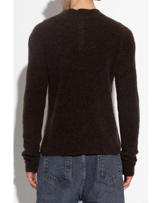 Rick Owens Black Wool Bomber Jacket for men