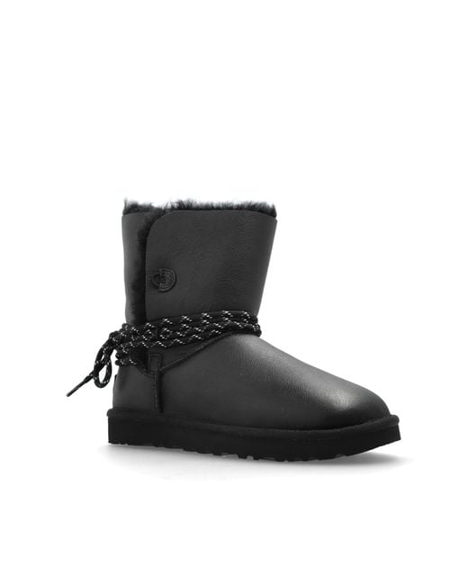 Ugg Black Snow Boots 'W Bailey Tie'