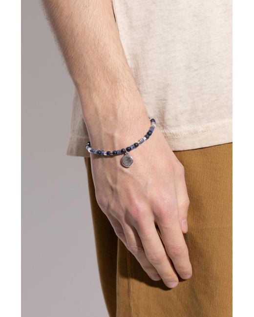 Isabel Marant Blue Beaded Bracelet for men