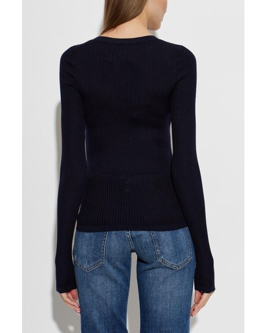 DSquared² Blue Wool Top