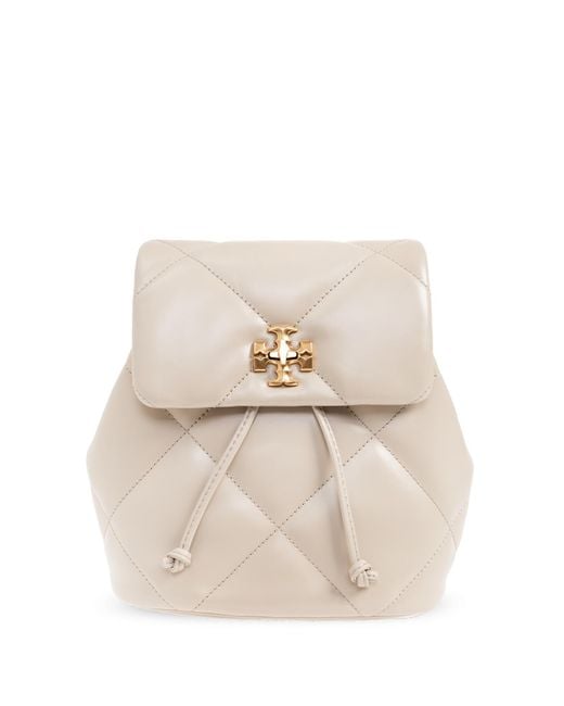 Tory Burch Natural Kira Diamond Small Backpack