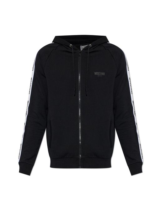 Moschino Blue Sweatshirt With Logo for men