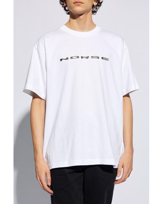 Norse Projects White T-shirt 'simon', for men