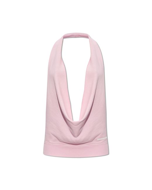 DSquared² Pink Top With Halter Neck