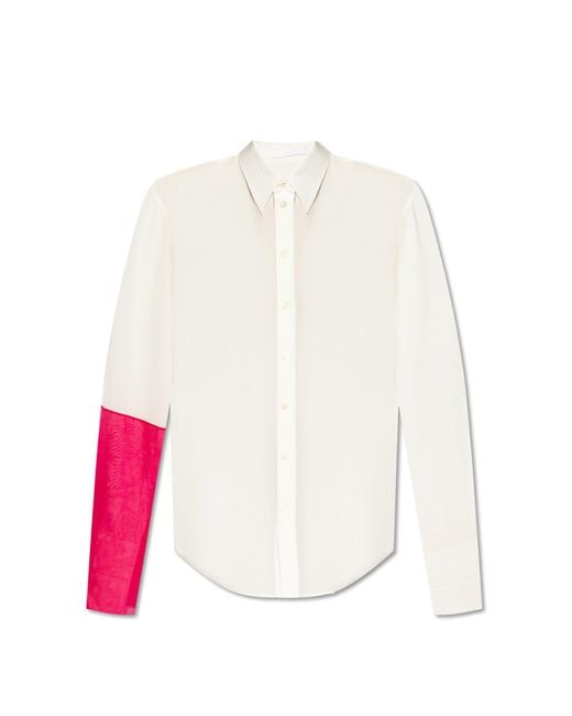 Helmut Lang White Silk Shirt, '