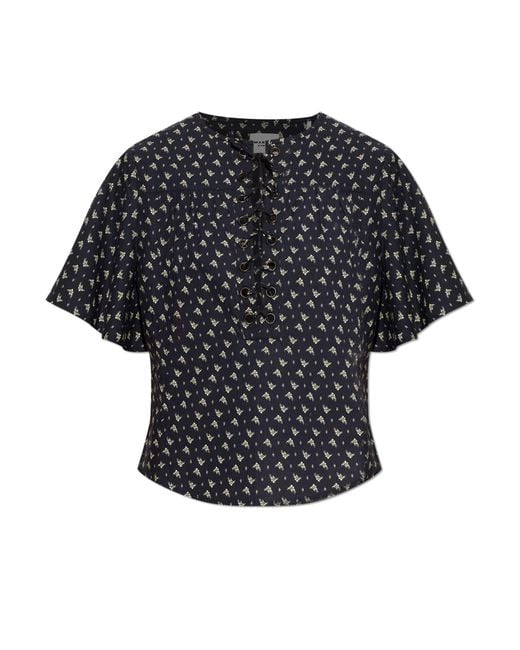Isabel Marant Black Top "Dianga"