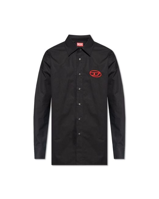 DIESEL Black Shirt 'S-Simply-D' for men