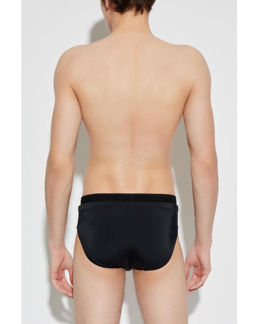 EA7 Black Swimming Briefs for men