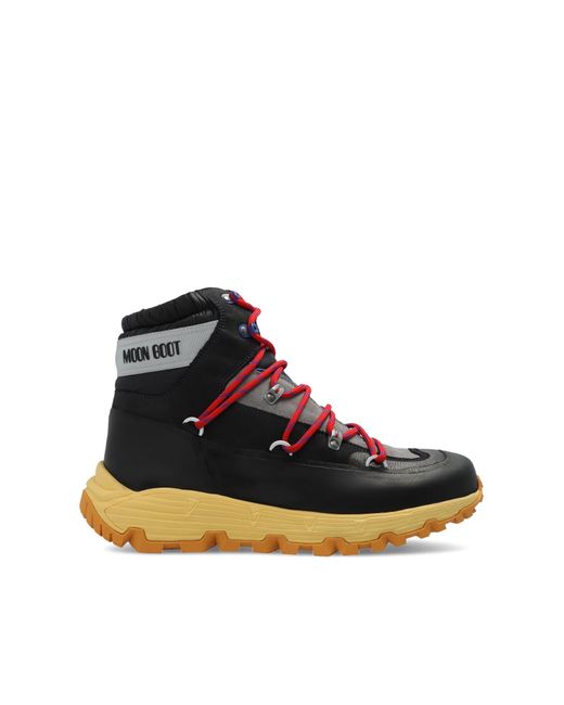 Moon Boot Black ‘Tech Hiker’ Hiking Boots for men