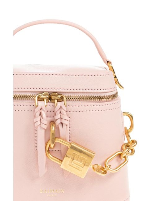 Balmain Pink Handbag "Pulse Vanity"