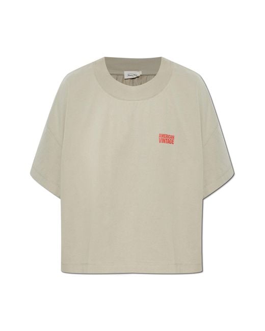 American Vintage White Oversize T-Shirt