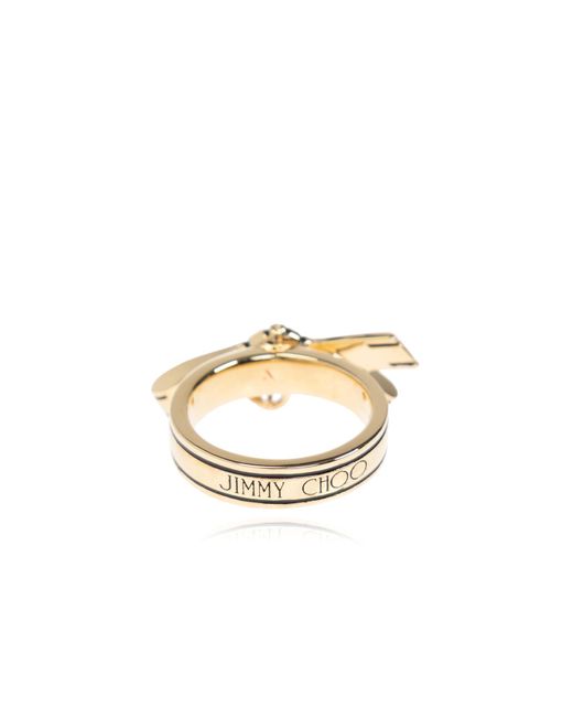 Jimmy Choo Metallic Ring With An App