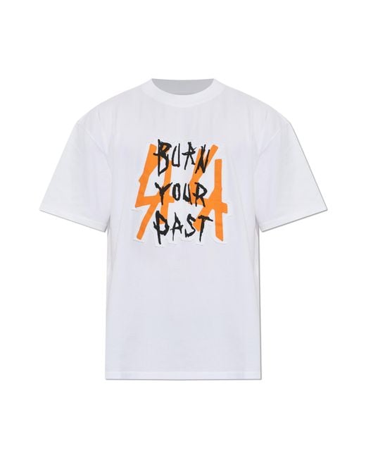 44 Label Group White T-Shirt With Print for men