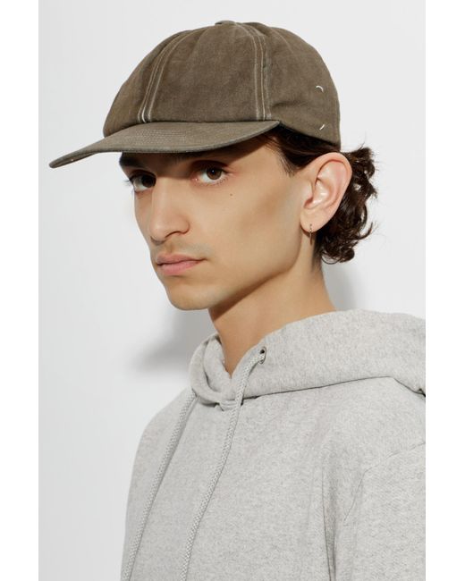 Maison Margiela Brown Baseball Cap